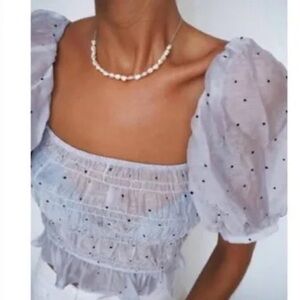 Zara Voluminous Puff Sleeve Top